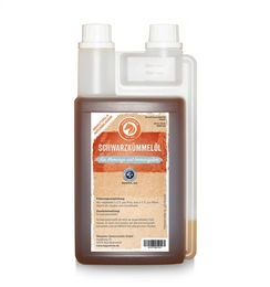 Produktbild von HIPPOFORTE Schwarzkümmel-Öl zur Unterstützung von Atemwegen, Verdauung und Immunsystem 1000 ml