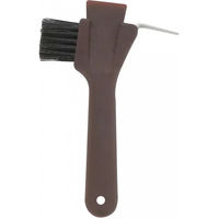 Produktbild von Hippotonic 3 in 1 Hufauskratzer aus Metall in Braun für die Hufpflege