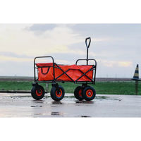 Produktbild von Hippotonic 4-Rad-Sattelwagen aus Oxford-Gewebe in Rot und Orange