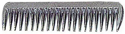 hippotonic Aluminium Mähnenkamm Jockey Silber – Bild 1 von 2