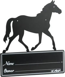 Produktbild von Hippotonic Boxenschild mit Pferdesilhouette in Schwarz