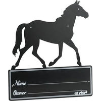 Produktbild von Hippotonic Boxenschild mit Pferdesilhouette in Schwarz