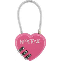 Produktbild von Hippotonic Coeur Vorhängeschloss aus Kunststoff in Lila und Rosa