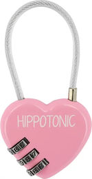 Produktbild von Hippotonic Coeur Vorhängeschloss aus Kunststoff in Rosa