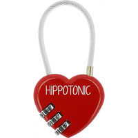 Produktbild von Hippotonic Coeur Vorhängeschloss aus Kunststoff in Rot