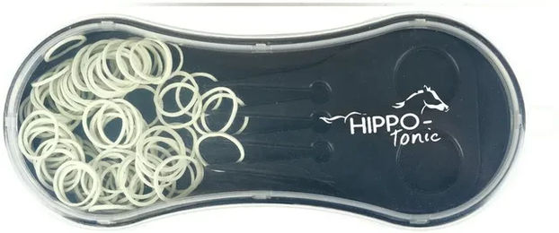 Hippotonic Flechtbürste für Pferde aus Kunststoff in Schwarz – Bild 1 von 2