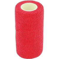 Produktbild von hippotonic flex-wrap Arbeitsbinde Gamaschen Rot zur Wundpflege