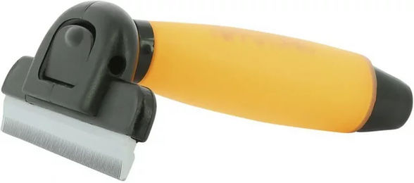 hippotonic Gel-Maulwurfkamm aus Edelstahl in Orange und Gelb – Bild 1 von 2