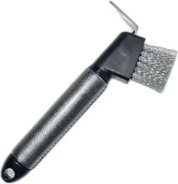 Produktbild von Hippotonic Glänzender Hufauskratzer Bürste aus Kunststoff in Silber