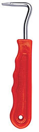 Hippotonic Hufkratzer für die Hufpflege mit anatomischem Kunststoffgriff in Rot – Bild 1 von 2