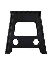 Hippotonic Klappbarer Tritthocker Aufstiegshilfe aus Kunststoff Schwarz Grau 28.5 x 21.5 x 39 cm – Bild 1 von 3