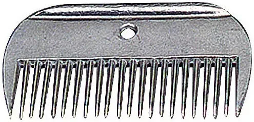 hippotonic Mähnen- und Schweifkamm aus Aluminium in Silber – Bild 1 von 2