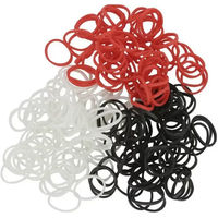 Produktbild von hippotonic Mähnengummis aus Gummi in Schwarz und Bunt für die Mähnen- und Schweifpflege