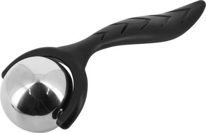 Produktbild von Hippotonic Massagebürste aus Edelstahl in Silber und Schwarz