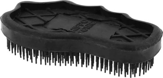 Hippotonic Massagebürste mit feinen Stiften aus Kunststoff in Schwarz – Bild 1 von 1