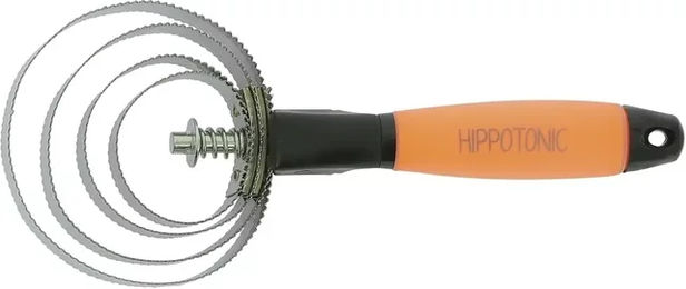 Produktbild von Hippotonic Metallstriegel aus Edelstahl in Orange