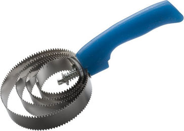 Hippotonic Metallstriegel für Pferde in Blau mit Pailletten-Effekt – Bild 1 von 2