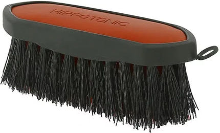 Produktbild von Hippotonic Pferdebürste Soft aus Kork in Rot und Schwarz