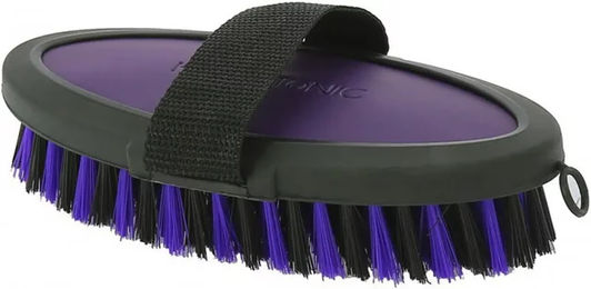 Produktbild von Hippotonic Pferdebürste Soft aus Kunstleder Lila