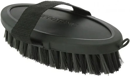 Produktbild von Hippotonic Pferdebürste Soft aus Kunstleder Schwarz