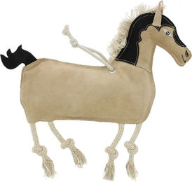 Hippotonic Pferdespielzeug aus Leder in Braun und Beige – Bild 1 von 1
