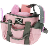 Produktbild von Hippotonic Pro 3 Putz- und Pflegeset für Pferde in Rosa mit Beutel