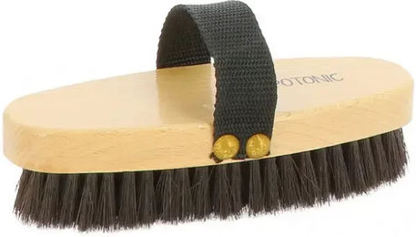 Produktbild von Hippotonic Reitsportbürste aus Holz in Schwarz oder Braun