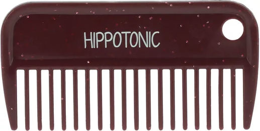 Produktbild von Hippotonic Rosshaarkamm Glitter in Rot aus Kunststoff für die Mähnen- und Schweifpflege von Pferden