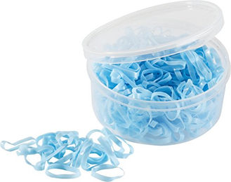 Hippotonic Silikon Gummibänder für die Mähnenpflege in Blau – Bild 1 von 2