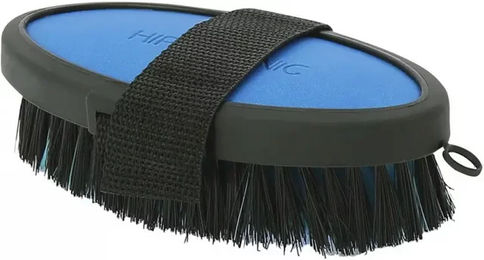 Produktbild von Hippotonic Soft Pferdebürste aus Kunststoff in Blau
