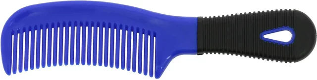 Produktbild von Hippotonic Soft Pferdehaarbürste aus PVC für Mähne und Schweif in Blau