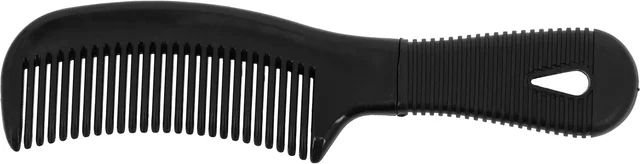 Hippotonic Soft Pferdehaarbürste aus PVC für Mähne und Schweif in Schwarz – Bild 1 von 1