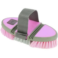 Produktbild von hippotonic Softgrip Flexible Nylonbürste für Pferde in Pink/Grau