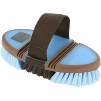 Produktbild von hippotonic Softgrip Pferdebürste aus Kunststoff in Blau/Braun