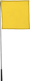 Hippotonic Teleskopische Desensibilisierungsflagge aus Edelstahl in Gelb – Bild 1 von 1