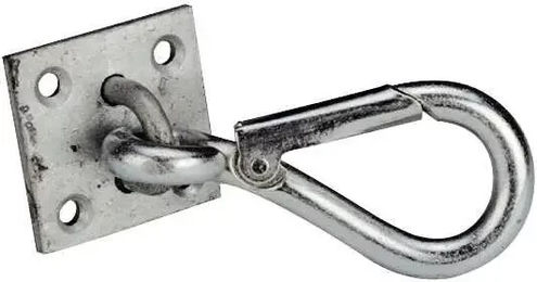 Produktbild von Hippotonic Wandkarabinerplatte aus Metall in Silber