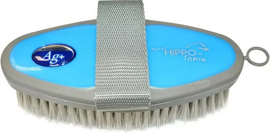 Produktbild von Hippotonic Weiche Pferdebürste aus Kunststoff in Blau