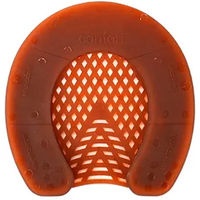 Produktbild von Hispano Farrier Pro Hufeisen aus Kunststoff in Braun oder Orange Größe L