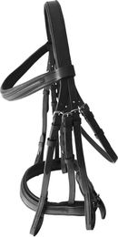 Produktbild von Hispano Hipica Ayra Doppelte Zügel für Pferdesport aus Leder Schwarz