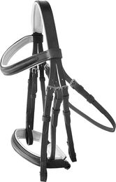 Produktbild von Hispano Hipica Ayra Doppelte Zügel für Pferdesport aus Leder Schwarz