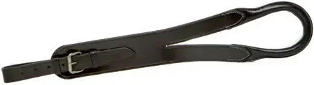 Produktbild von Hispano Hipica Basic Kruppe für Pferde aus Leder in Schwarz