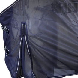 Produktbild von Hispano Hipica Cora Fliegenschutzdecke für Pferde aus Polyester in Blau 125/175 cm