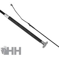 Produktbild von Hispano Hipica Dressurpeitsche Gel Grip mit Silikon-Griff in Schwarz 110 cm