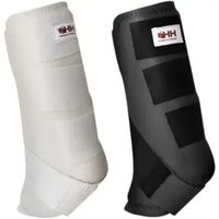 Produktbild von Hispano Hipica Gamaschen aus Neopren für Pferde XL Schwarz Weiß 2er Pack