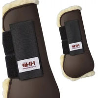 Produktbild von Hispano Hipica Gamaschen für Pferde aus Leder in Braun