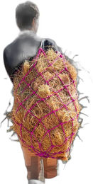 Produktbild von Hispano Hipica Heunetz aus Nylon in Rosa Größe L