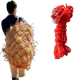 Produktbild von Hispano Hipica Heunetz aus Nylon in Rot Größe L
