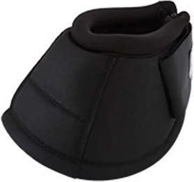 Hispano Hipica Hufglocken Cordura in Schwarz Rot Weiß Blau Größe L – Bild 1 von 1