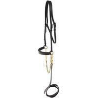 Produktbild von Hispano Hipica Lederzaumzeug Eco mit Kette in Schwarz