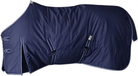 Produktbild von Hispano Hipica Lopa Wasserdichte Outdoor-Pferdedecke aus Baumwolle Blau 145/195 cm